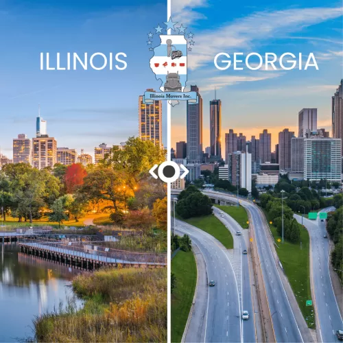 Georgia skyline and historic architecture